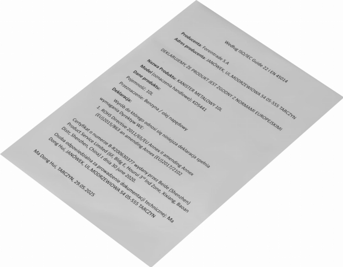 Canistra metalica 10L pentru benzina si motorina verde (KD5441) [9]