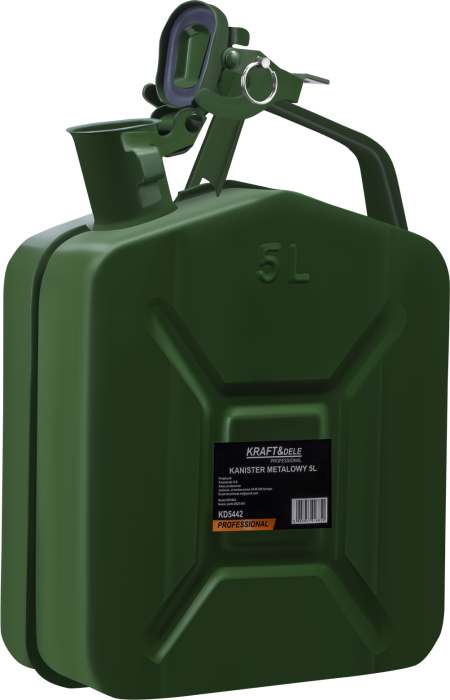 Canistra metalica 5L pentru benzina si motorina verde (KD5442) [8]