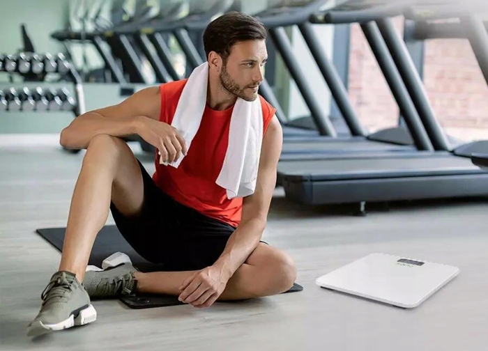 Cantar baie digital 180kg LCD alb (B8201) [8]