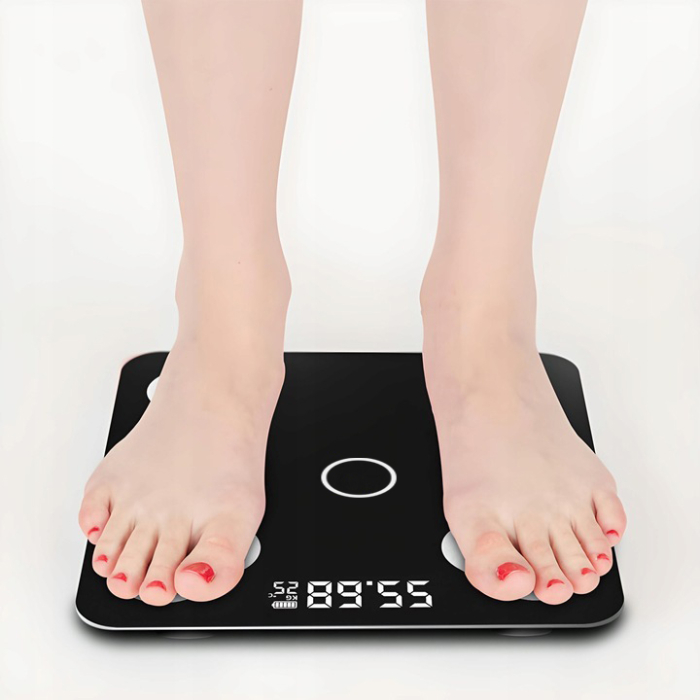 Cantar baie digital 180kg LCD negru (B8200) [3]