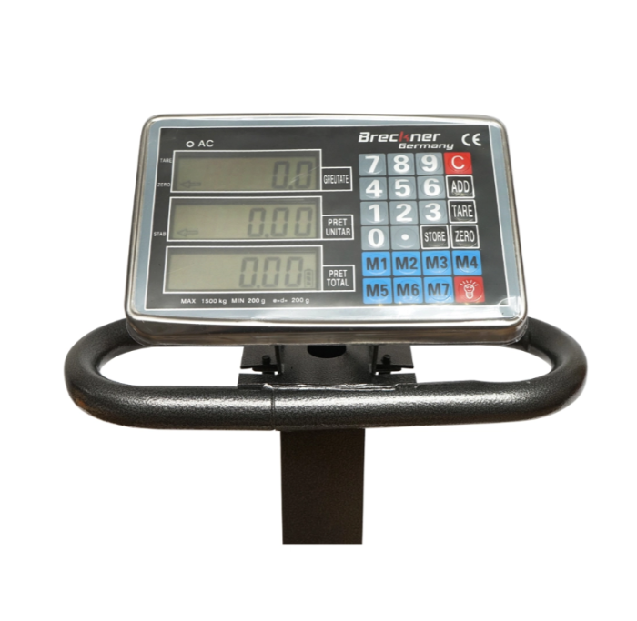 Cantar electronic de podea tip platforma 1500 Kg cu brat pliabil DISLH91 (BK78040) [7]