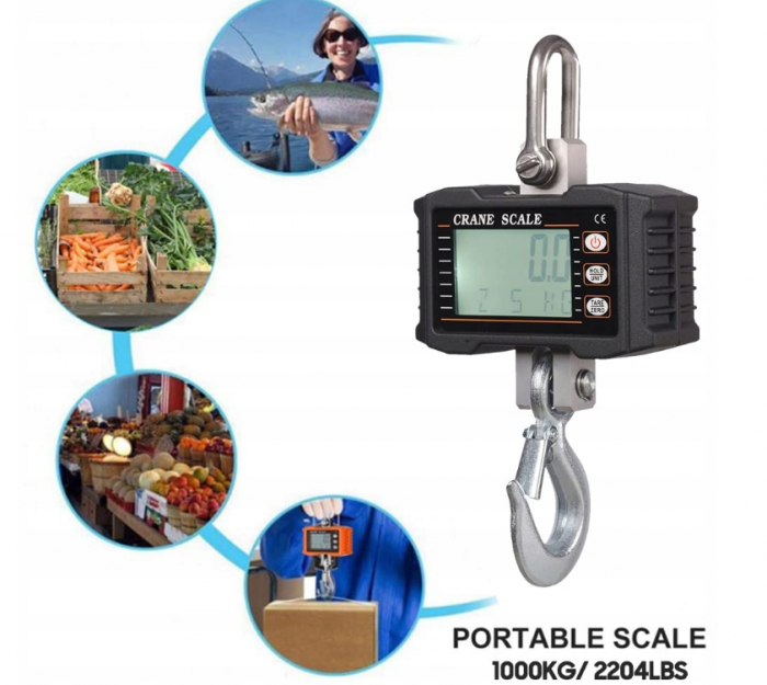 Cantar electronic portabil 1000kg tip macara digital cu carlig (SKU05603) [14]