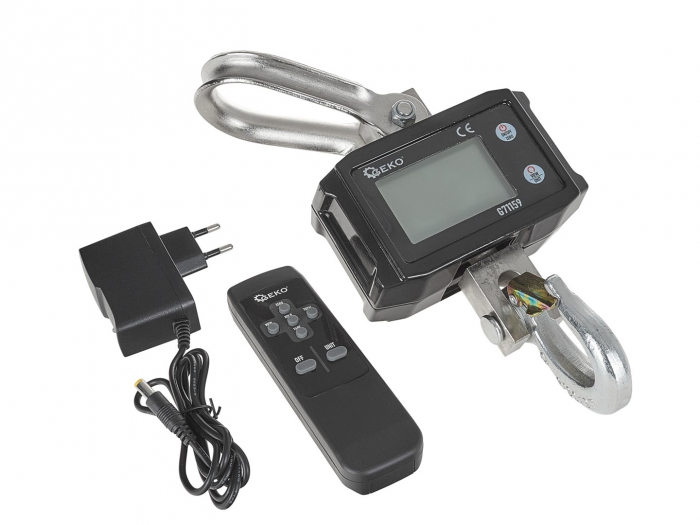 Cantar electronic portabil 2000kg tip macara digital cu carlig si telecomanda (G71159) [2]