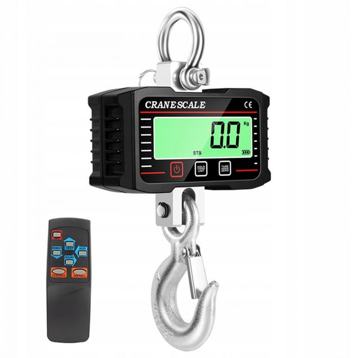 Cantar electronic portabil 2000kg tip macara digital cu carlig si telecomanda (REE1) [1]