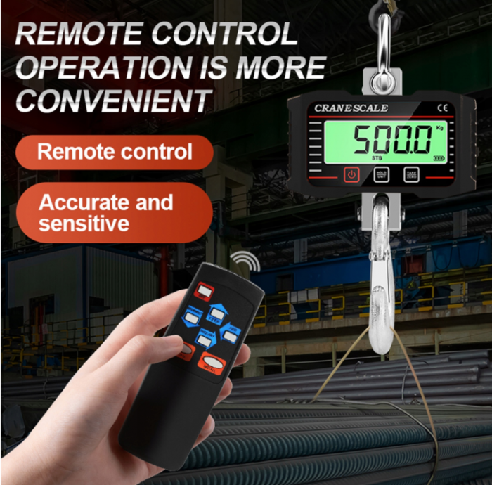 Cantar electronic portabil 2000kg tip macara digital cu carlig si telecomanda (RJT10) [9]
