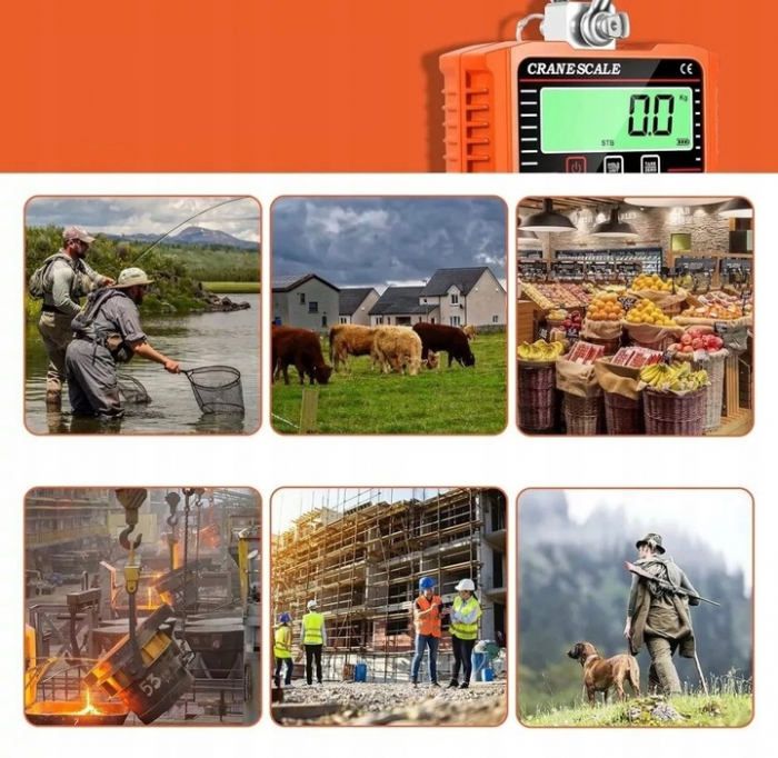 Cantar electronic portabil 2000kg tip macara digital cu carlig si telecomanda (RMK1) [9]