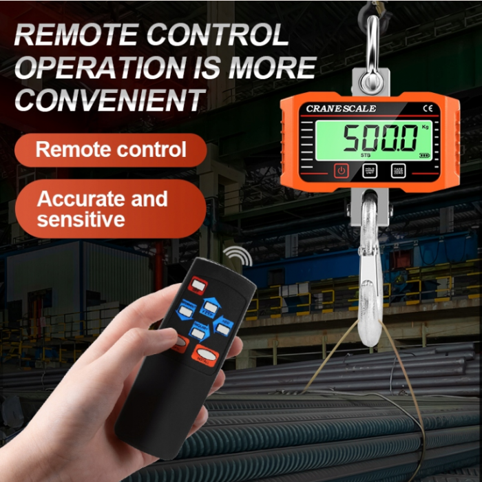 Cantar electronic portabil 2000kg tip macara digital cu carlig si telecomanda (RTBGL1) [5]