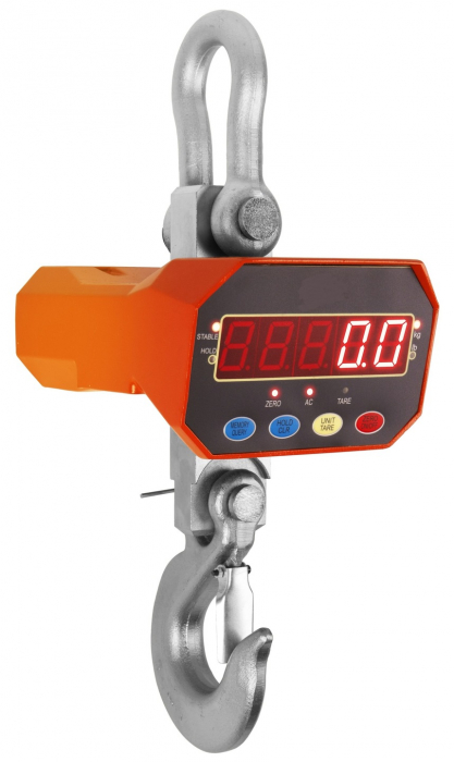 Cantar electronic portabil 3000kg tip macara digital cu carlig si telecomanda (WAGA30002) [2]