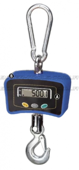 Cantar electronic portabil 500kg tip macara digital cu carlig si telecomanda (BX-9025) [2]