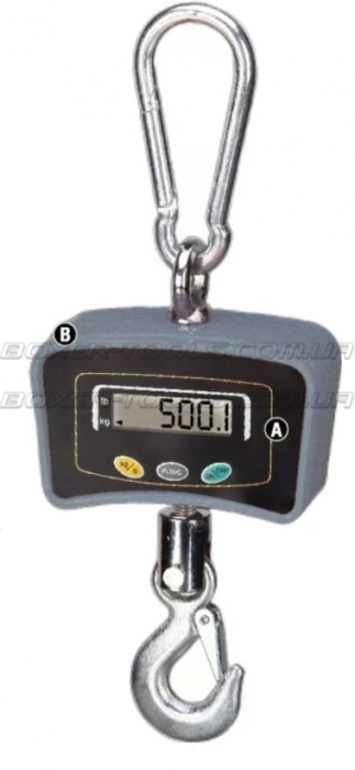 Cantar electronic portabil 500kg tip macara digital cu carlig si telecomanda (BX-9025) [3]