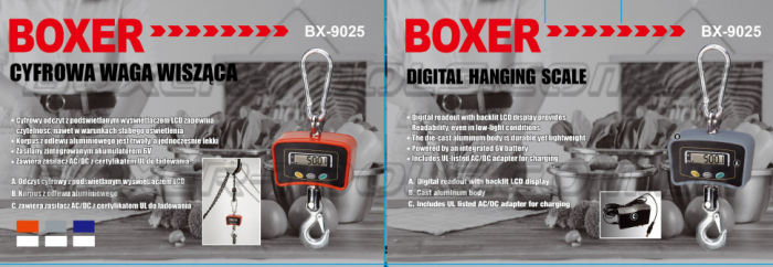 Cantar electronic portabil 500kg tip macara digital cu carlig si telecomanda (BX-9025) [5]