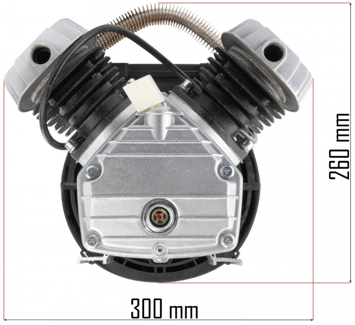 Cap compresor 392L/min cu motor electric 3kW 50L 150L (PM-KO-50T-V2-SPR) [3]