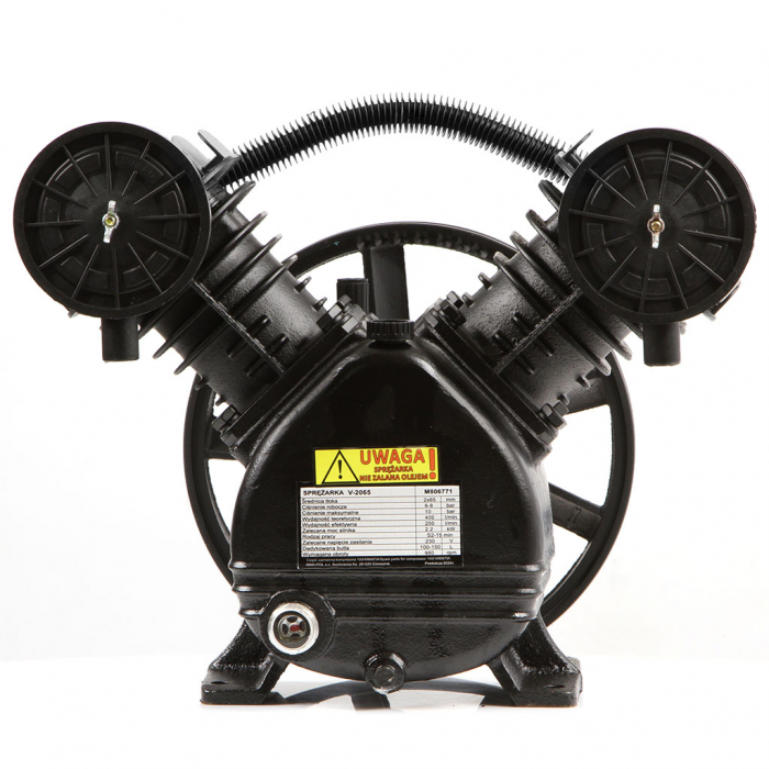 Cap compresor aer cu 2 cilindri pistoane pentru 2.2kW 50-150L 400Lmin (M806771) [3]