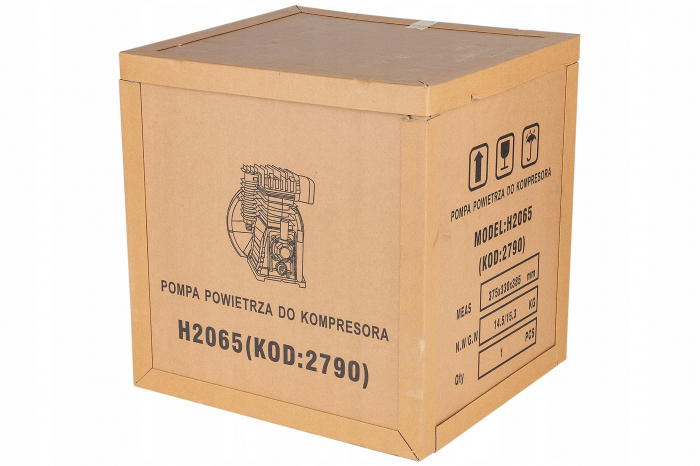 Cap compresor aer cu 2 cilindri pistoane pentru 2.2kW 500L min (H2065) [11]