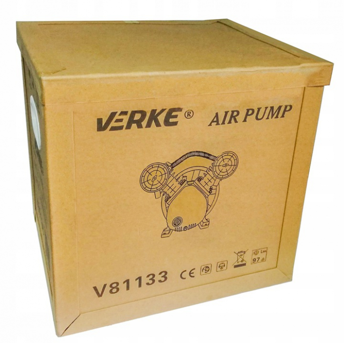 Cap compresor aer cu 2 cilindri pistoane pentru 4kW 150-200L 600Lmin (V81133) [6]