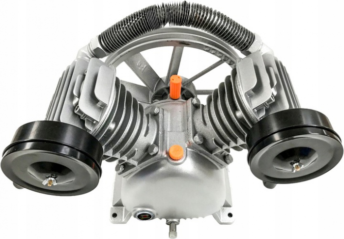 Cap compresor aer cu 2 cilindri pistoane pentru 4kW 150-200L 600Lmin (V81133) [5]