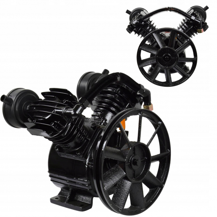 Cap compresor aer cu 2 cilindri pistoane pentru 4kW 860L min (M806821) [1]