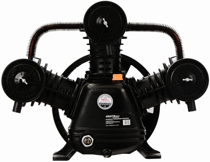 Cap compresor aer cu 3 cilindri pistoane pentru 3kW 150-200L 360L/min (KD1405) [2]