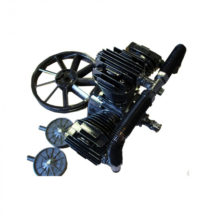 Cap compresor aer cu 3 cilindri pistoane pentru 5.5kW 150-200L 670L min (KD1406) [3]
