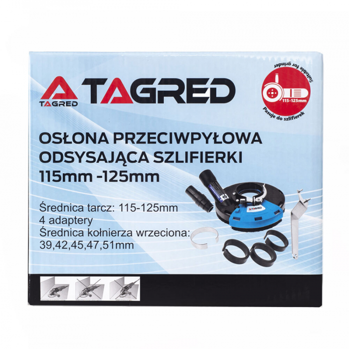 Capac adaptor aparator aspirare praf slefuit flex polizor unghiular 115mm 125mm (TA1113) [7]