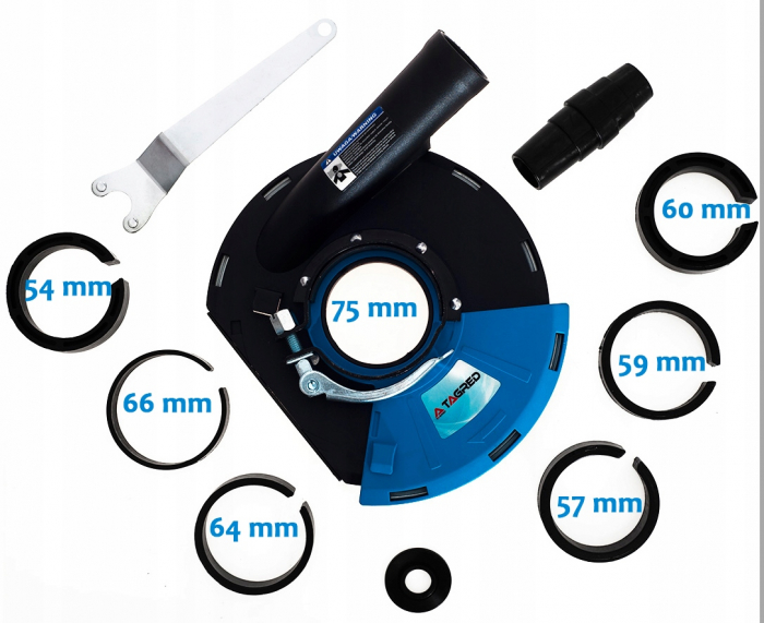 Capac adaptor aparator aspirare praf slefuit flex polizor unghiular 180mm 230mm (TA1114) [8]