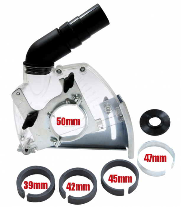 Capac adaptor taiere aparator aspirare praf slefuit flex polizor unghiular 115mm 125mm (S11492) [2]