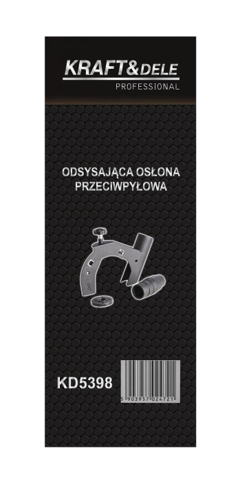 Capac aspirare praf pentru polizor unghiular 125 mm cu adaptor pentru aspirator (KD5398) [9]