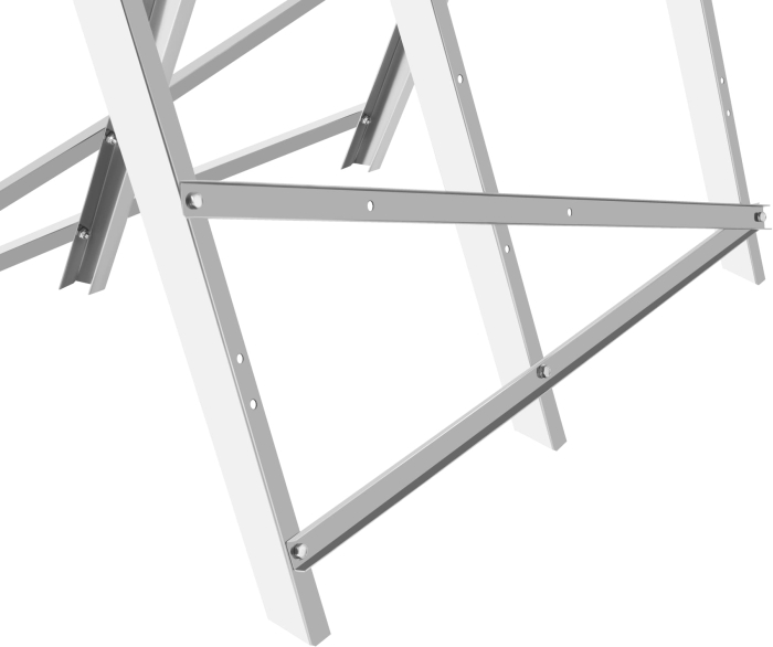 Capra metalica taiere lemn 120 kg, otel galvanizat, pliabila, brate reglabile (KD11890) [10]