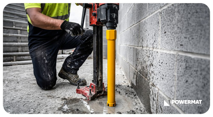 Carota diamantata pentru beton si beton armat 63x450 mm cu 6 segmente si filet 1.1/4 UNC PM1559 (PM-DWK-63x450M) [8]