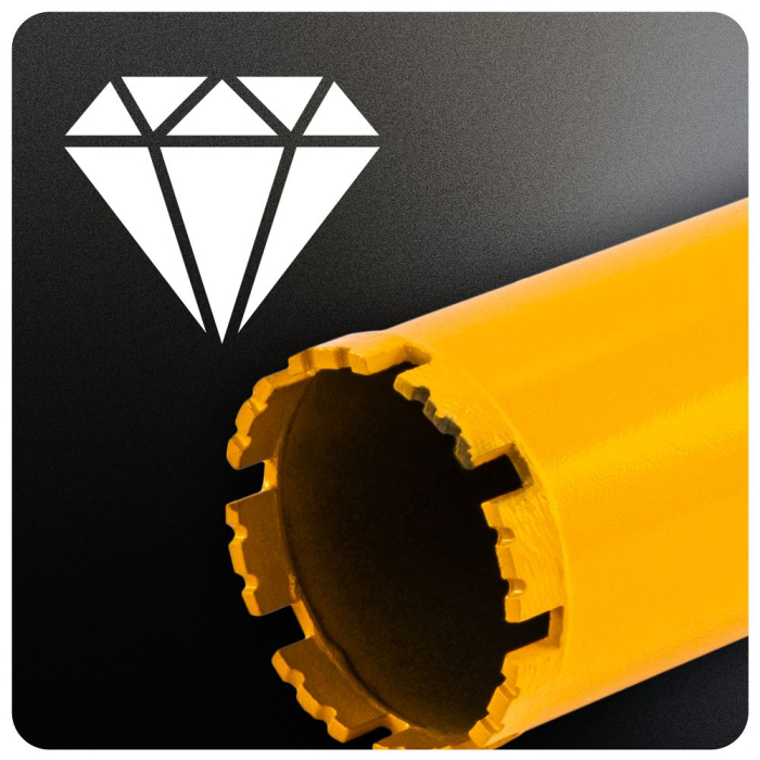 Carota diamantata pentru beton si beton armat 83x450 mm cu 8 segmente si filet 1.1/4 UNC PM1560 (PM-DWK-83x450M) [11]