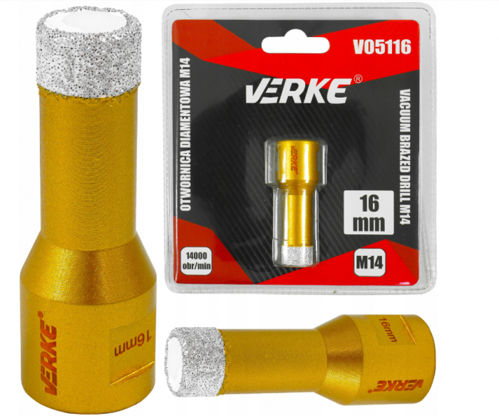Carota diamantata piatra gresie faianta beton 16mm M14 (V05116) [1]