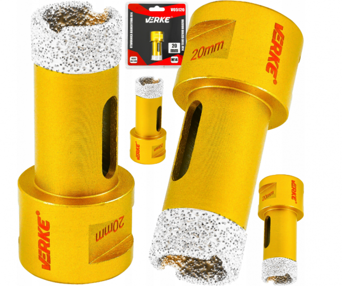 Carota diamantata piatra gresie faianta beton 20mm M14 (V05120) [1]