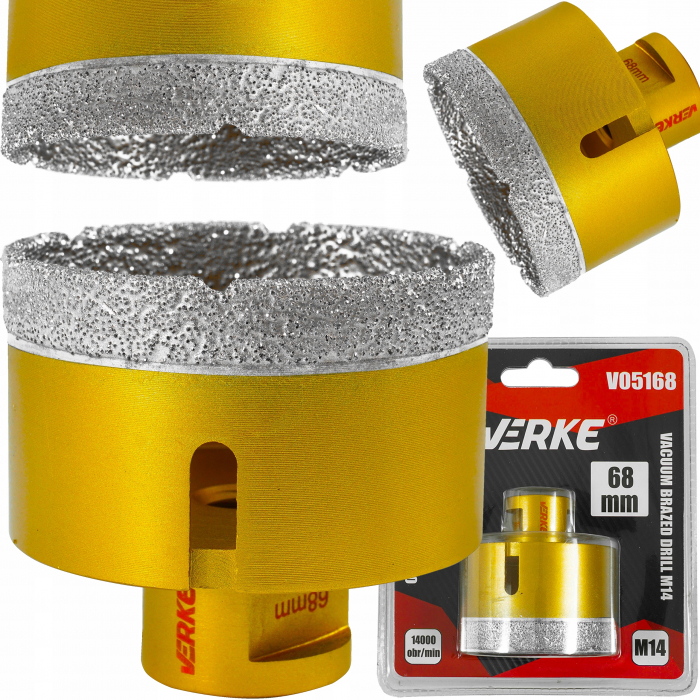 Carota diamantata piatra gresie faianta beton 68mm M14 (V05168) [1]