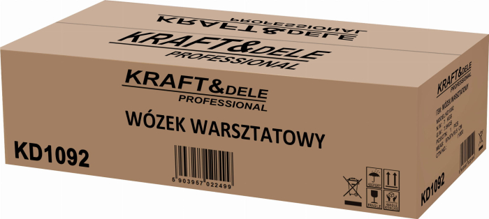 Carucior atelier cu 3 rafturi din otel si roti pentru organizare scule (KD1092) [12]