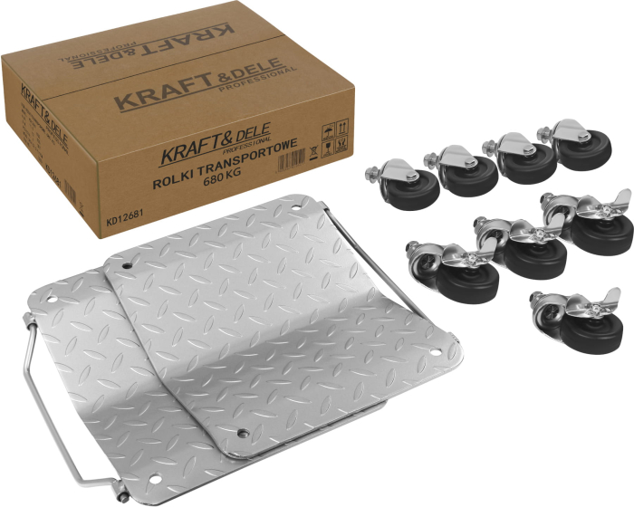 Carucior cu role transport atelier 2 bucati 680 kg (KD12681) [2]