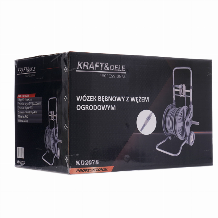 Carucior de gradina cu furtun 45 m 1 2 (KD2078) [9]