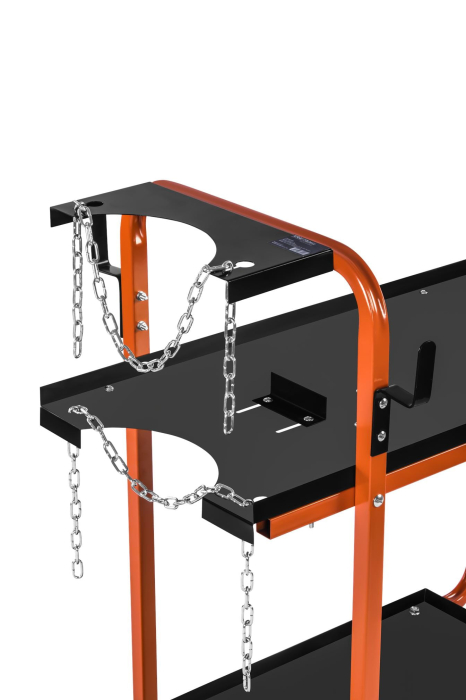 Carucior masa pentru aparat sudura manevrare pe roti cu rafturi suport butelie (KD372) [9]