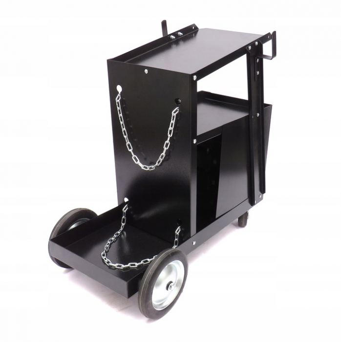 Carucior masa pentru aparat sudura manevrare pe roti cu rafturi suport butelie (KD374) [8]