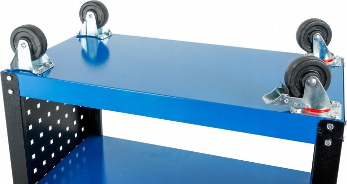 Carucior metalic scule atelier cu roti 3 rafturi (B3902) [4]