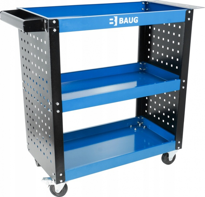 Carucior metalic scule atelier cu roti 3 rafturi (B3902) [10]