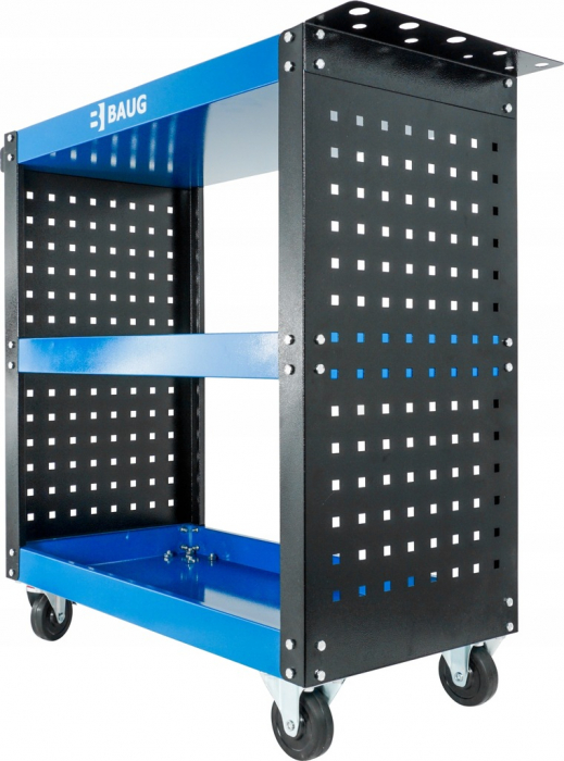 Carucior metalic scule atelier cu roti 3 rafturi (B3902) [9]