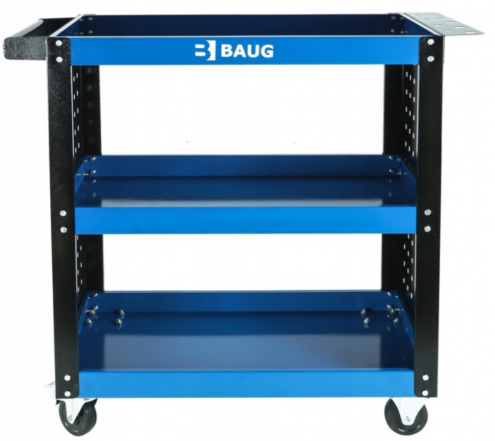Carucior metalic scule atelier cu roti 3 rafturi (B3902) [7]