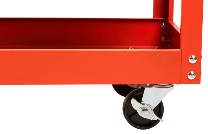 Carucior metalic scule atelier cu roti 3 rafturi cu sertar cu cheie (KD366) [13]