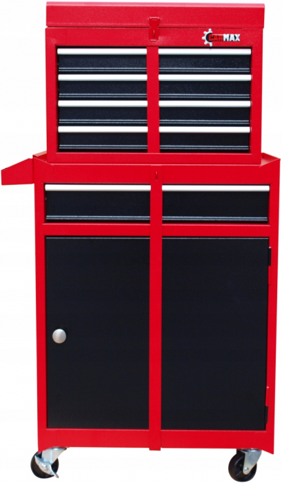 Carucior metalic scule atelier cu roti 5 sertare usa detasabil maner (MTCX-201) [4]