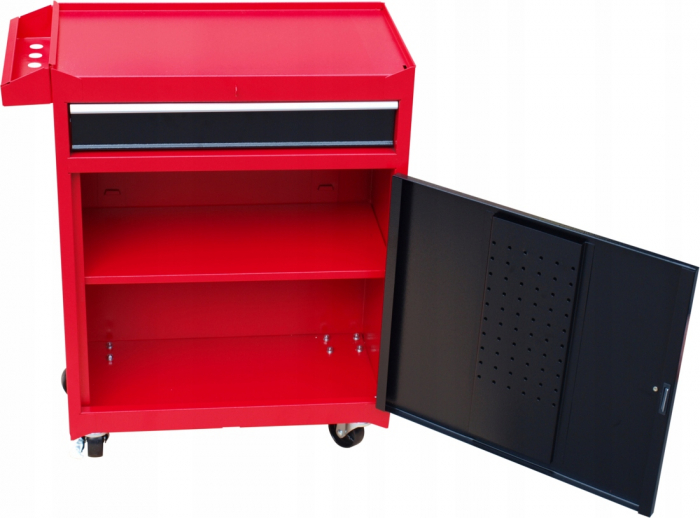 Carucior metalic scule atelier cu roti 5 sertare usa detasabil maner (MTCX-201) [10]