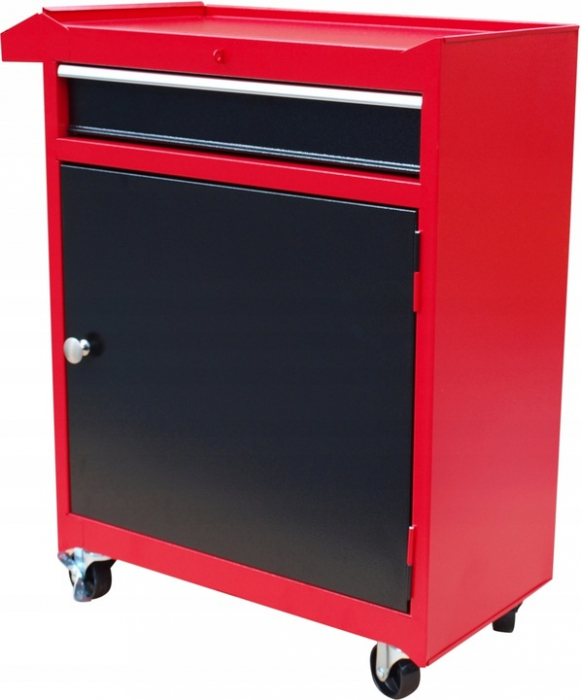 Carucior metalic scule atelier cu roti 5 sertare usa detasabil maner (MTCX-201) [2]