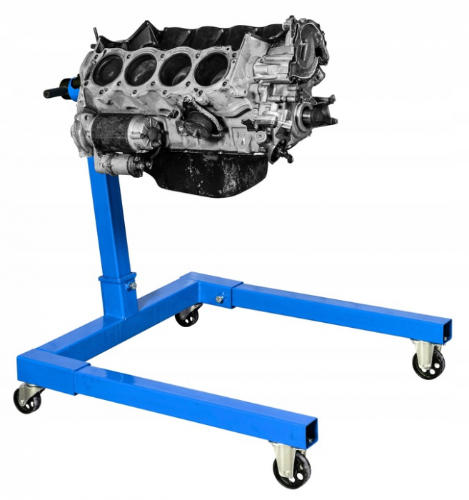 Carucior stand suport motor 680kg rotativ 360° cu 4 roti (B3207) [4]