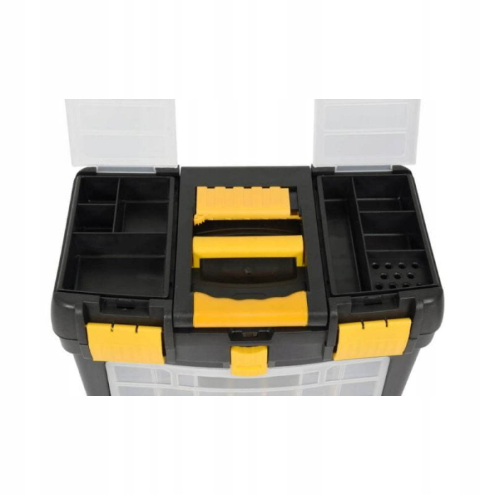 Carucior trusa pentru scule cu roti de transport 3 sertare (KD1075) [5]