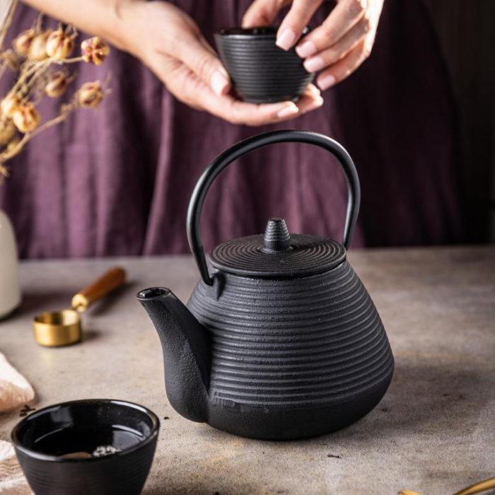 Ceainic 1L din fonta cu filtru si cesti (KH-1846) [19]