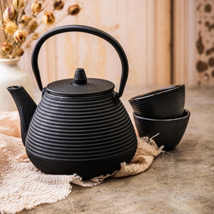 Ceainic 1L din fonta cu filtru si cesti (KH-1846) [12]